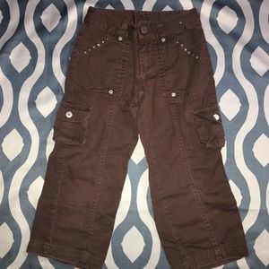 5/$25 JUSTICE Size 7 Slim Brown Cargo Pants